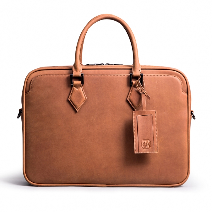maletín de hombre de cuero vintage marrón personalizado 