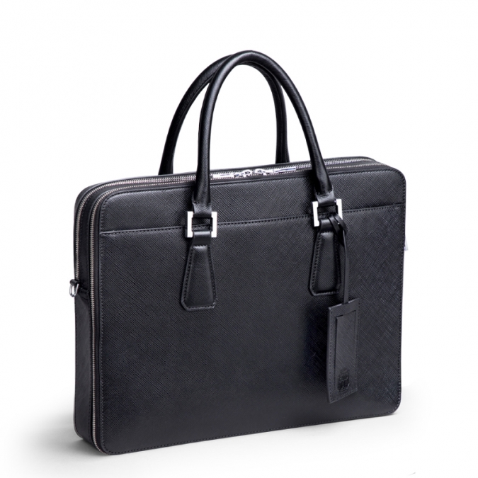 maletines para portátil de cuero genuino de calidad de lujo personalizados 